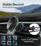 NNEDSZ CHOETECH T204-F 15W Magnetic Car Charger Holder with LED Light (Aluminium alloy housing)