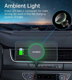 NNEDSZ CHOETECH T204-F 15W Magnetic Car Charger Holder with LED Light (Aluminium alloy housing)