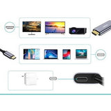 NNEDSZ CHOETECH XCH-M180-GY-V2 Unidirectional Adapter USB-C (male) to HDMI 4K 60Hz (male) + PD100W Power Delivery 1.8M