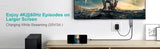 NNEDSZ CHOETECH XCH-M180-GY-V2 Unidirectional Adapter USB-C (male) to HDMI 4K 60Hz (male) + PD100W Power Delivery 1.8M
