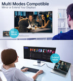 NNEDSZ CHOETECH XCP-1803 USB-C To DisplayPort Cable 8K@30Hz 1.8M Two-Way
