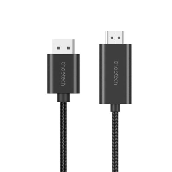 NNEDSZ CHOETECH XDH01 4K 60Hz DisplayPort Male to HDMI Male Braided Cable 2M