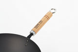 NNEDSZ Yoshikawa Cook-Pal Ren 36cm Premium Carbon Steel Heat Treated Wok with two handles