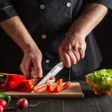 NNEDSZ Warmot 3-Piece High Carbon Stainless Steel Cooking Knife Triple Riveted Handle with Gift Box(997-3)