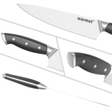 NNEDSZ Warmot 3-Piece High Carbon Stainless Steel Ultra Chef Knife Set with Gift Box (317-3)