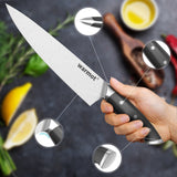 NNEDSZ Warmot 3-Piece High Carbon Stainless Steel Ultra Chef Knife Set with Gift Box (317-3)