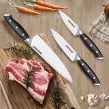NNEDSZ Warmot 3-Piece High Carbon Stainless Steel Ultra Chef Knife Set with Gift Box (317-3)