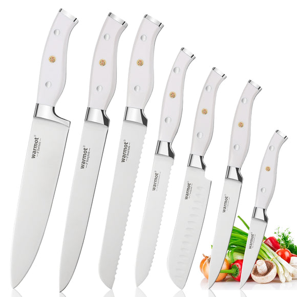 NNEDSZ Warmot 7-Piece Ultra Sharp Chefs Knife Set with Gift Box (956-7)