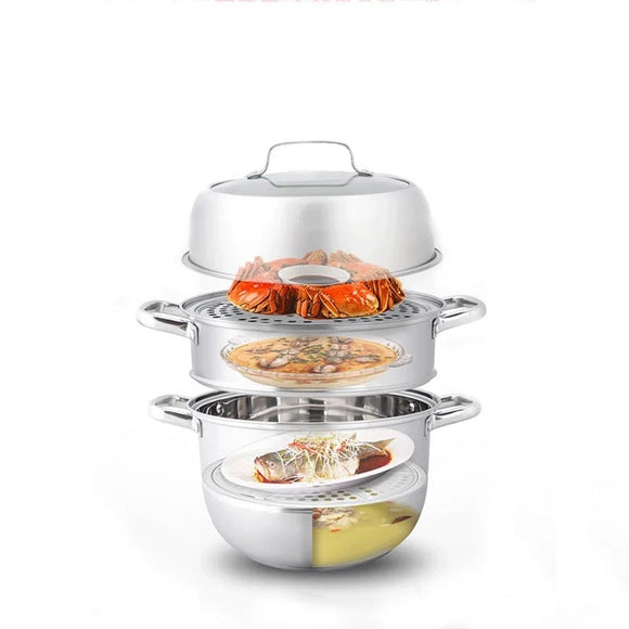 NNEDSZ Zhang Xiao Quan 28cm 3-Tier Steamer