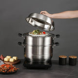 NNEDSZ Zhang Xiao Quan 28cm 3-Tier Steamer