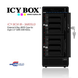 NNEDSZ ICY BOX (IB - 3680SU3) External 8 Bay JBOD Case for 8 x 3.5 Inch SATA l/ll/lll HDDs