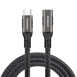 NNEDSZ Simplecom CAU620 USB-C Male to Female Extension Cable USB 3.2 Gen2 PD 100W 20Gbps 2M