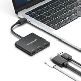NNEDSZ Simplecom DA320 USB-C 3-In-1 Adapter USB 3.2 Gen 1 5Gbps PD HDMI 2.0 4K@60Hz