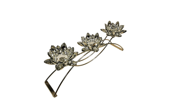 NNEDSZ Flower 3 Tea Light Candle Holder