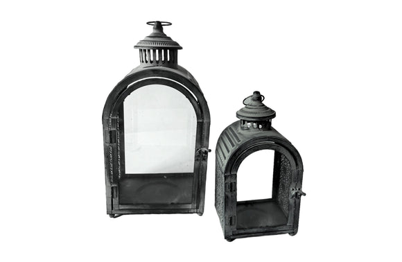 NNEDSZ Rustic Arch Lantern Set of 2