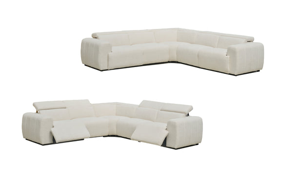 NNEDSZ Cleo Boucle Electric Modular Lounge - Cream