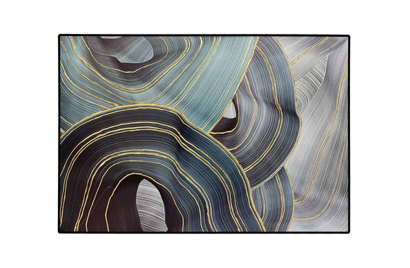 NNEDSZ Luxury Ribbon Framed Canvas Wall Art - Large
