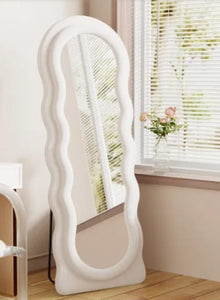NNEDSZ Cloud Wavy Velvet Free Standing / Wall Mirror