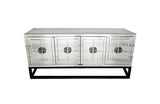 NNEDSZ Athens Mirrored Buffet Table -Black