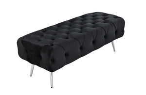 NNEDSZ Shirley Ottoman Black Velvet