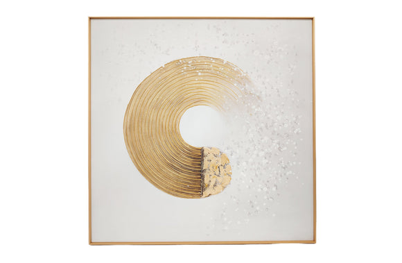 NNEDSZ Spiral Square Framed Canvas Wall Art - Small