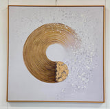 NNEDSZ Spiral Square Framed Canvas Wall Art - Small