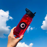 NNEDSZ Tinc Black Flip Straw Water Bottle
