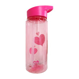 NNEDSZ Tinc Pink Flip Straw Water Bottle