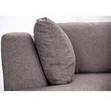 NNEDSZ Sunshine Single Sofa Love Chair Fabric Swivel Armchair - Grey