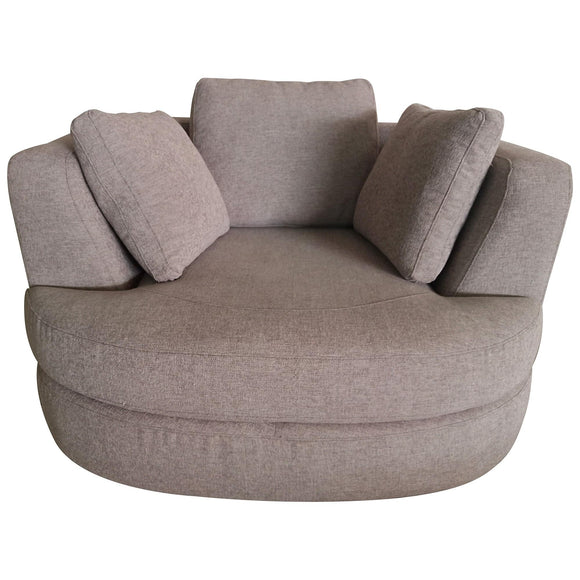 NNEDSZ Sunshine Single Sofa Love Chair Fabric Swivel Armchair - Steel