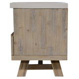 NNEDSZ 150cm ETU Entertainment TV Unit with Concrete Top - White