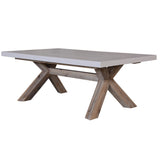 NNEDSZ 120cm Coffee Table with Concrete Top - White