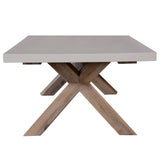 NNEDSZ 120cm Coffee Table with Concrete Top - White