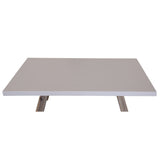 NNEDSZ 120cm Coffee Table with Concrete Top - White