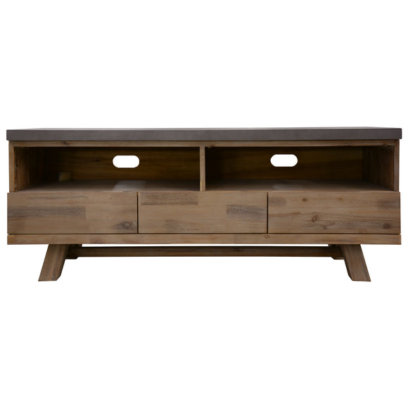 NNEDSZ 150cm ETU Entertainment TV Unit with Concrete Top - Grey