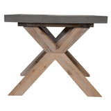 NNEDSZ 60cm Square Lamp Table with Concrete Top - Grey
