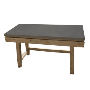 NNEDSZ 140cm Computer Writing Desk with Concrete Top - Grey