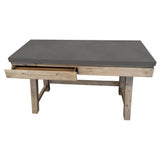 NNEDSZ 140cm Computer Writing Desk with Concrete Top - Grey