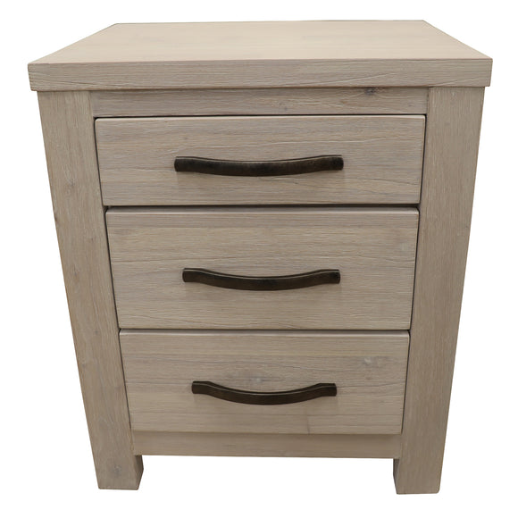NNEDSZ Foxglove Bedside Tables 3 Drawers Storage Cabinet Shelf Side End Table - White