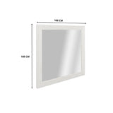 NNEDSZ Foxglove Dresser Mirror Vanity Dressing Table Mountain Ash Wood Frame - White