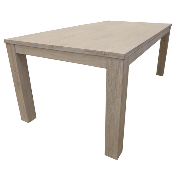 NNEDSZ Foxglove Dining Table 150cm Solid Mt Ash Wood Home Dinner Furniture - White