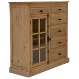 NNEDSZ Jade 4pc King Bed Suite Bedside Tallboy Bedroom Furniture Package - Natural