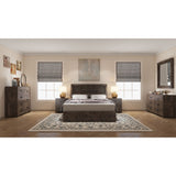 NNEDSZ Catmint Dresser Mirror 6 Chest of Drawers Tallboy Storage Cabinet - Grey Stone