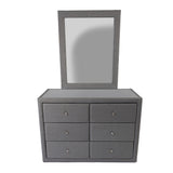 NNEDSZ Molly Dresser Mirror For Vanity Dressing Table - Light Grey