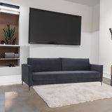 NNEDSZ McKinley  3 + 4 Seater Sofa Set Fabric Uplholstered Lounge Couch Charcoal