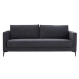 NNEDSZ McKinley  3 + 4 Seater Sofa Set Fabric Uplholstered Lounge Couch Charcoal