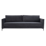 NNEDSZ McKinley  4 Seater Sofa Fabric Uplholstered Lounge Couch Charcoal