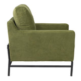 NNEDSZ Mylah Fabric Armchair Occasional Accent Arm Chair Green