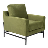 NNEDSZ Mylah Fabric Armchair Occasional Accent Arm Chair Green