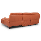 NNEDSZ Ella  3 Seater Genuine Leather Sofa Lounge Electric Powered Recliner RHF Chaise Tan